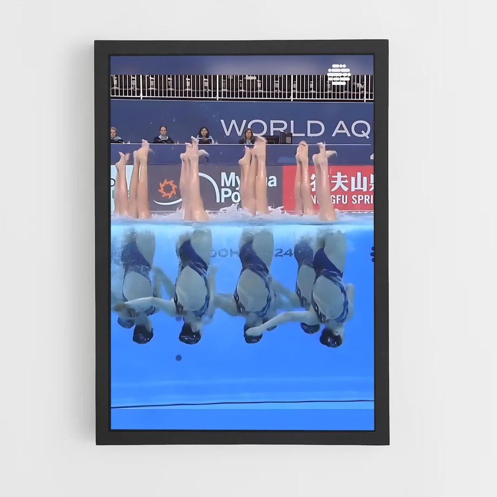 Poster Synchronized diving – affiche Plongeon synchronisé (vue 2)